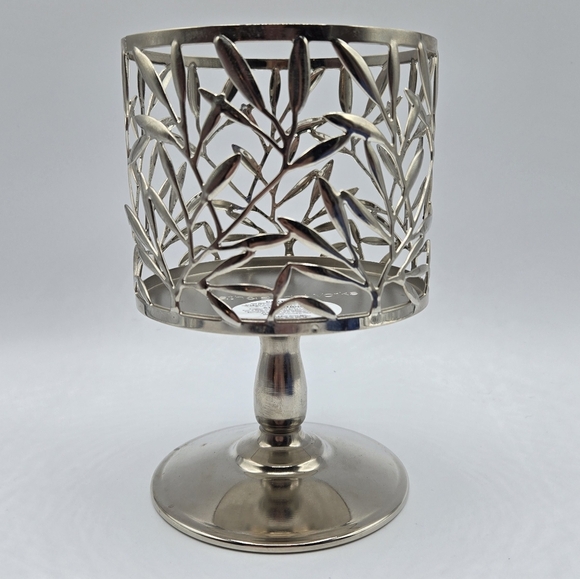 Bath & Body Works Vine Leaf 3 Wick Pedestal Candle Holder - Picture 1 of 5